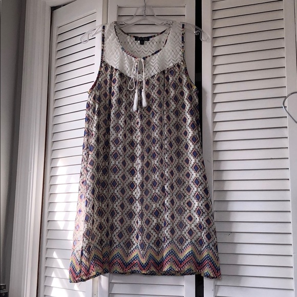 Multi Print Dress - Picture 1 of 5